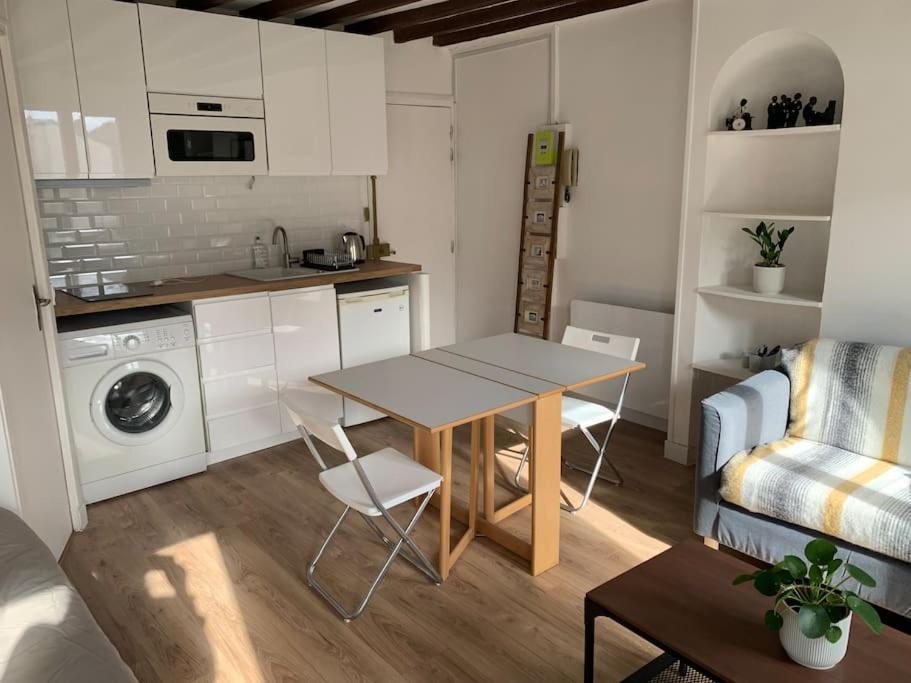 Studio Lumineux, Refait A Neuf, Metro Jourdain Paris Eksteriør billede